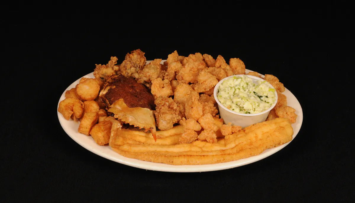 a plate of food on a table